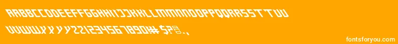 ZanySharp Font – White Fonts on Orange Background