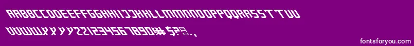 ZanySharp Font – White Fonts on Purple Background
