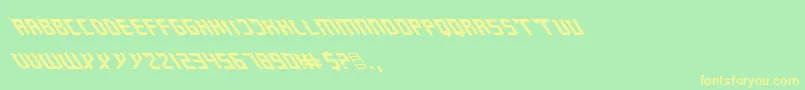 ZanySharp Font – Yellow Fonts on Green Background