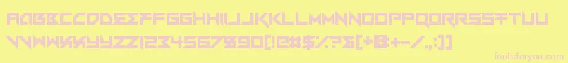 VerminVibesMert Font – Pink Fonts on Yellow Background