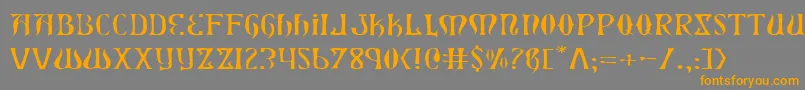 More about Xiphosel Font Xiphosel Font – Orange Fonts on Gray Background