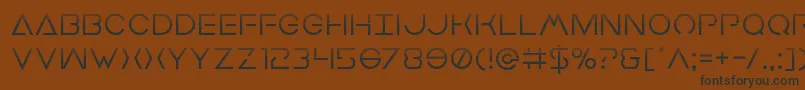 Earthorbiterhalf Font – Black Fonts on Brown Background