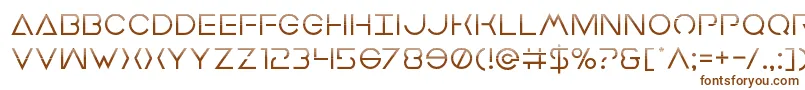 Earthorbiterhalf Font – Brown Fonts on White Background