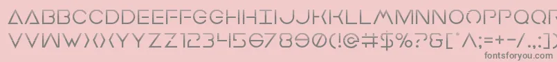 Earthorbiterhalf Font – Gray Fonts on Pink Background