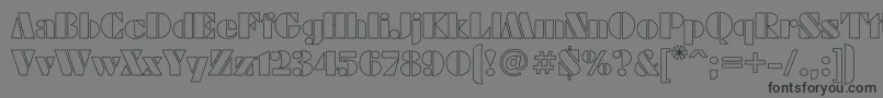 More about FuturaeugeniaHo Font FuturaeugeniaHo Font – Black Fonts on Gray Background