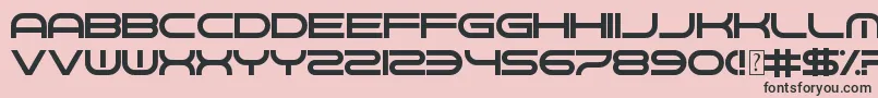 GnawHard Font – Black Fonts on Pink Background