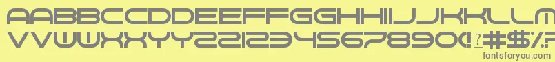 GnawHard Font – Gray Fonts on Yellow Background