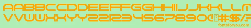 GnawHard Font – Orange Fonts on Green Background