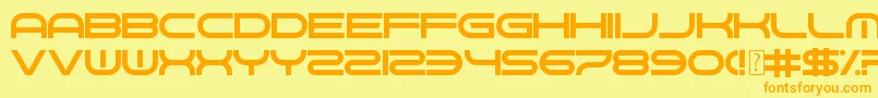 GnawHard Font – Orange Fonts on Yellow Background