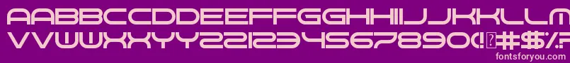 GnawHard Font – Pink Fonts on Purple Background