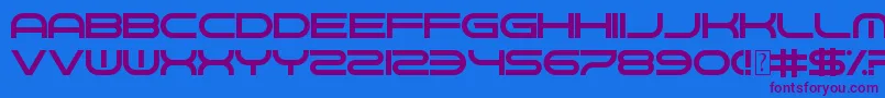 GnawHard Font – Purple Fonts on Blue Background