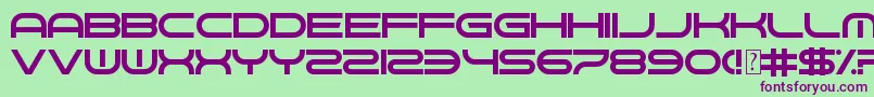 GnawHard Font – Purple Fonts on Green Background