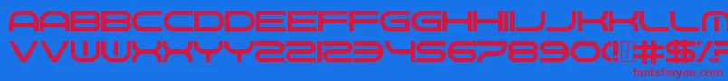 More about GnawHard Font GnawHard Font – Red Fonts on Blue Background