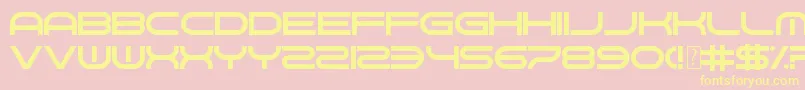 GnawHard Font – Yellow Fonts on Pink Background