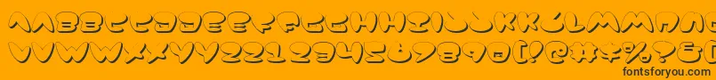 JacksonShadow Font – Black Fonts on Orange Background