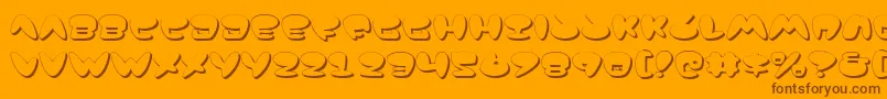 JacksonShadow Font – Brown Fonts on Orange Background