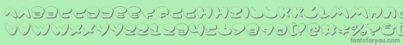 Шрифт JacksonShadow – серые шрифты на зелёном фоне