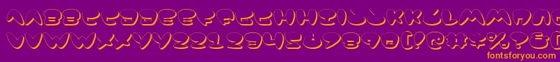 fuente JacksonShadow – Fuentes Naranjas Sobre Fondo Morado
