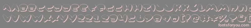 JacksonShadow Font – Pink Fonts on Gray Background