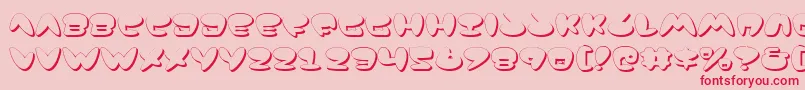 JacksonShadow Font – Red Fonts on Pink Background