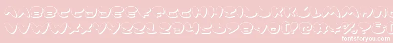 JacksonShadow Font – White Fonts on Pink Background