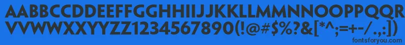 PenumbrasansstdBold Font – Black Fonts on Blue Background