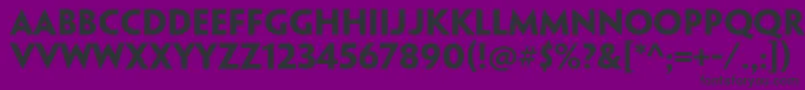 PenumbrasansstdBold Font – Black Fonts on Purple Background