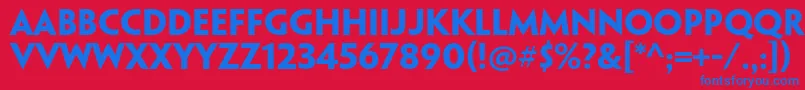 PenumbrasansstdBold Font – Blue Fonts on Red Background