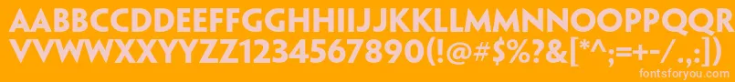PenumbrasansstdBoldフォントについての詳細 フォントPenumbrasansstdBold – オレンジの背景にピンクのフォント