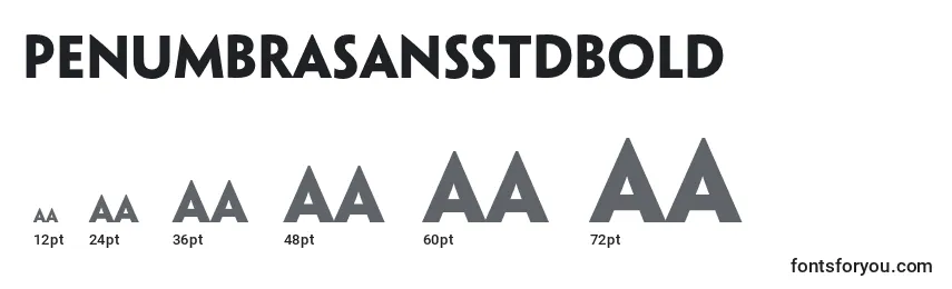 PenumbrasansstdBold Font Sizes