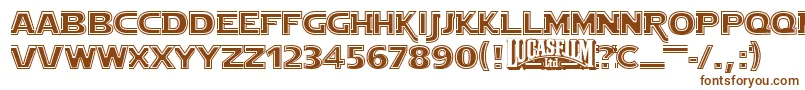 Starjout Font – Brown Fonts on White Background