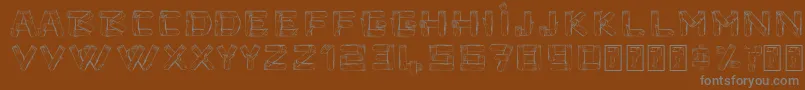 Шрифт Timbers – серые шрифты на коричневом фоне