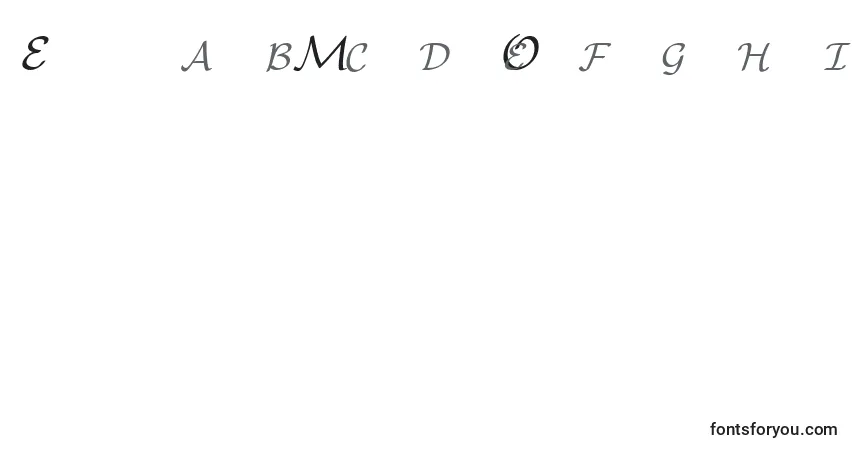 Czcionka EuclidMathOne – alfabet, cyfry, specjalne znaki