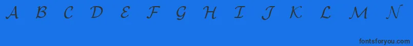 EuclidMathOne Font – Black Fonts on Blue Background