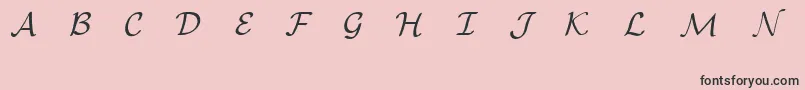 Шрифт EuclidMathOne – чёрные шрифты на розовом фоне