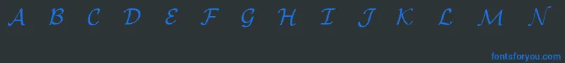 EuclidMathOne Font – Blue Fonts on Black Background