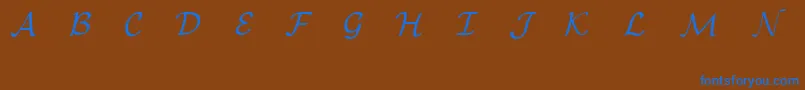 EuclidMathOne Font – Blue Fonts on Brown Background