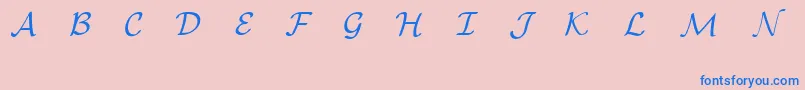 EuclidMathOne Font – Blue Fonts on Pink Background