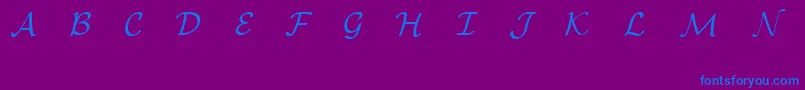 EuclidMathOne Font – Blue Fonts on Purple Background