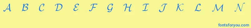 EuclidMathOne Font – Blue Fonts on Yellow Background