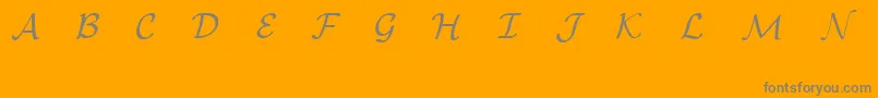 EuclidMathOne Font – Gray Fonts on Orange Background