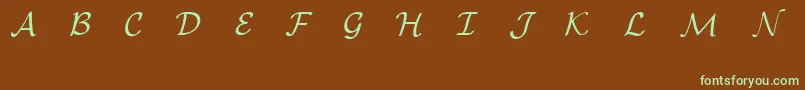 EuclidMathOne Font – Green Fonts on Brown Background
