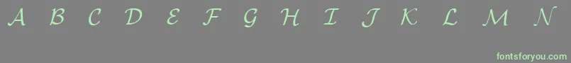 EuclidMathOne Font – Green Fonts on Gray Background