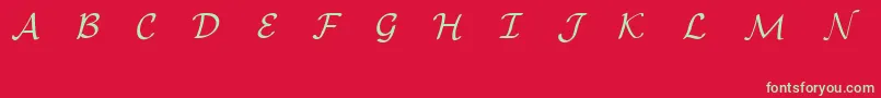 EuclidMathOne Font – Green Fonts on Red Background