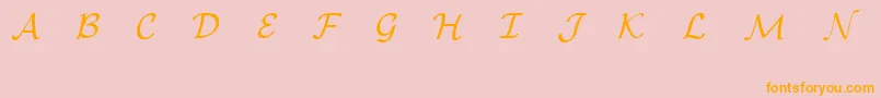 EuclidMathOne Font – Orange Fonts on Pink Background