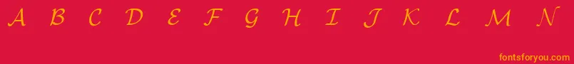 Шрифт EuclidMathOne – оранжевые шрифты на красном фоне