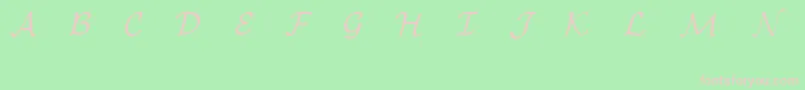 Шрифт EuclidMathOne – розовые шрифты на зелёном фоне