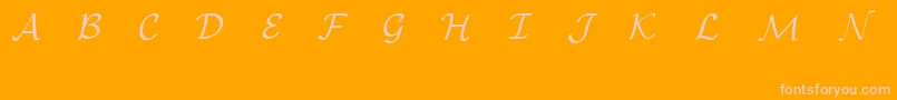 Шрифт EuclidMathOne – розовые шрифты на оранжевом фоне