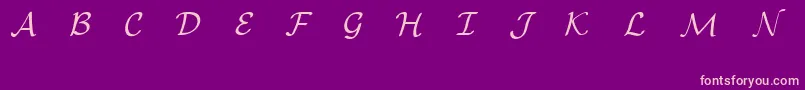 EuclidMathOne Font – Pink Fonts on Purple Background