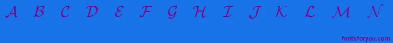 EuclidMathOne Font – Purple Fonts on Blue Background